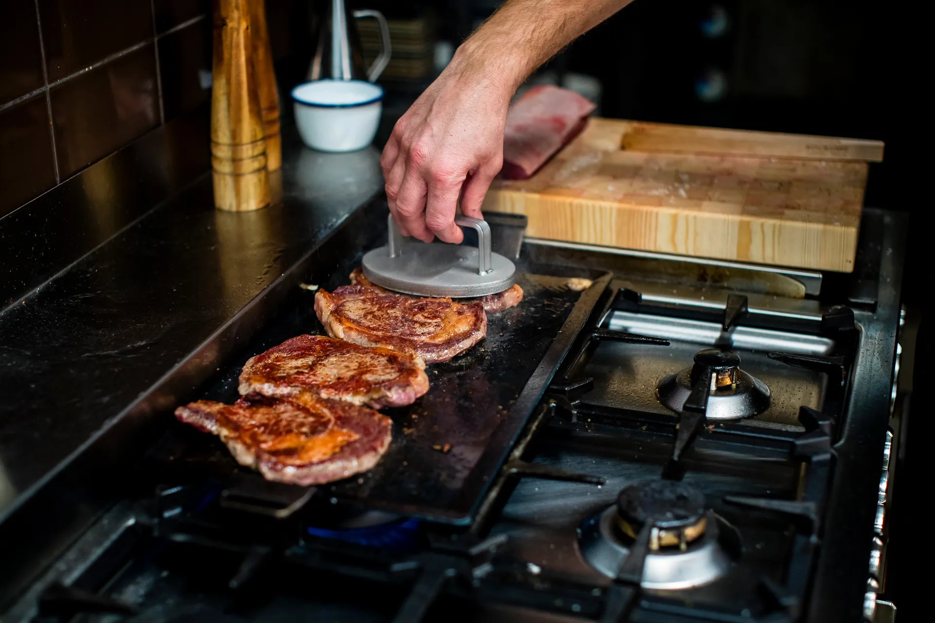 Blacha do pieczenia, 4 mm stal węglowa, Powierzchnia do smażenia 45x22 cm Kockums Jernverk