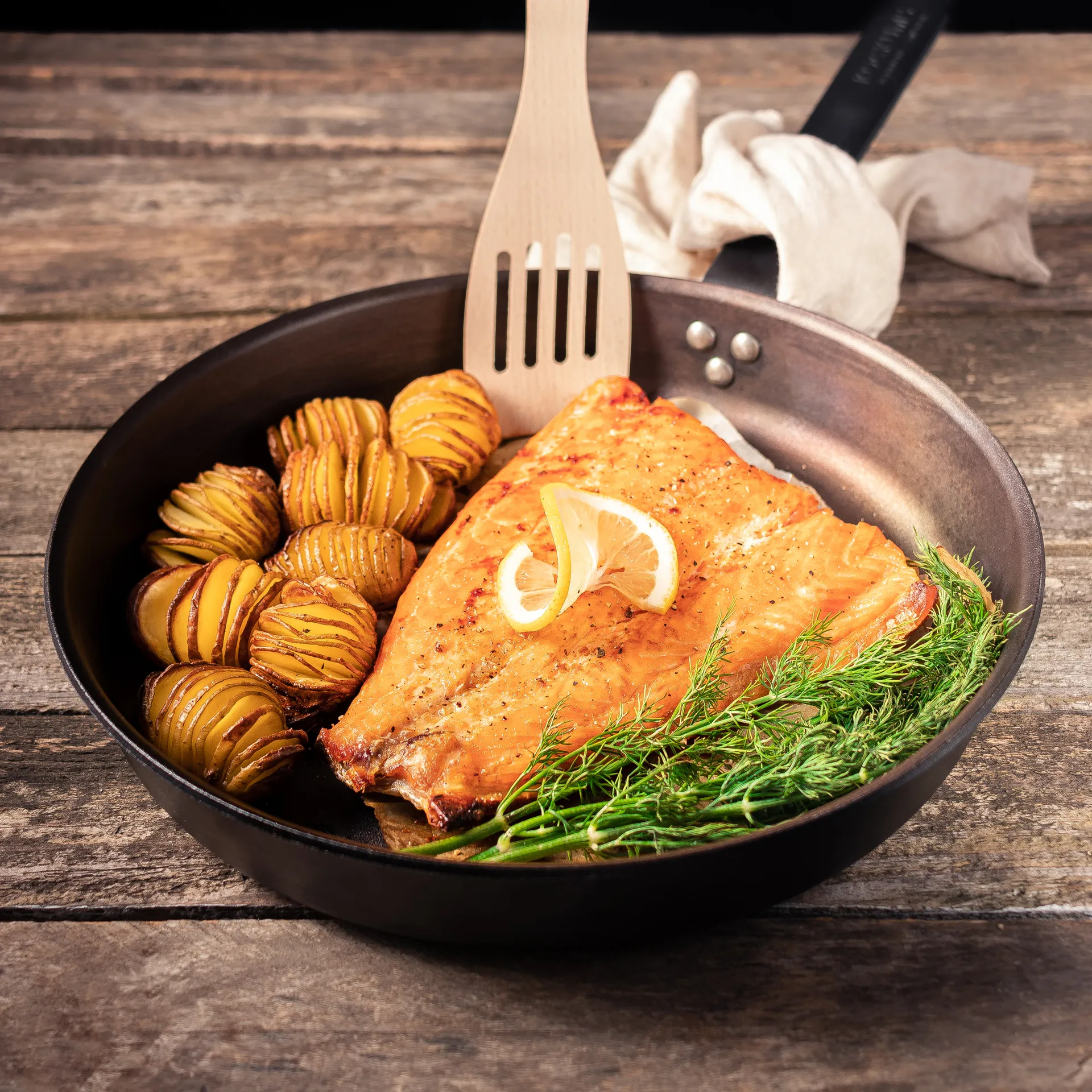 Kockums patelnia stal węglowa, 28 cm Kockums Jernverk