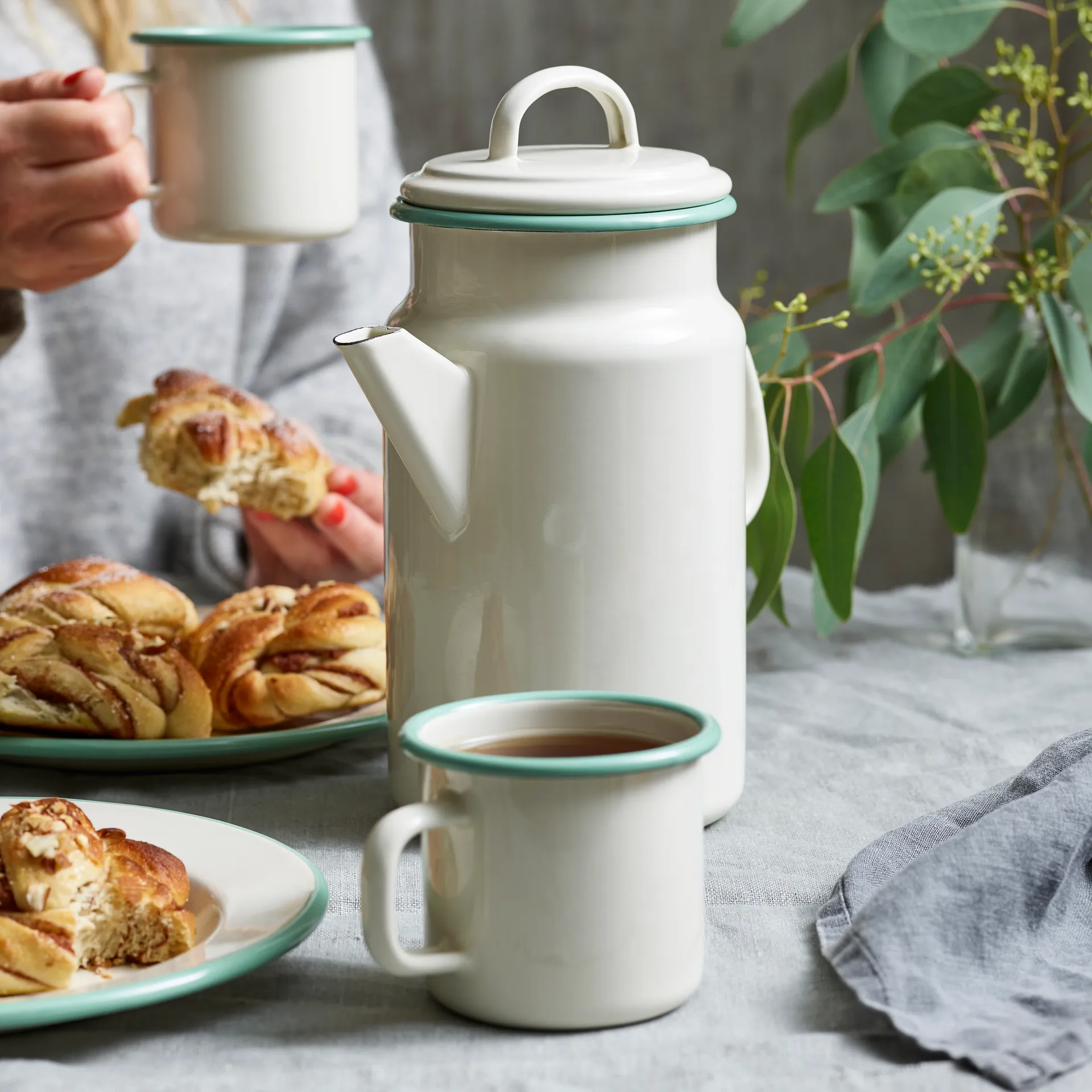 Kockums talerz 24 cm, Cream Lux Kockums Jernverk