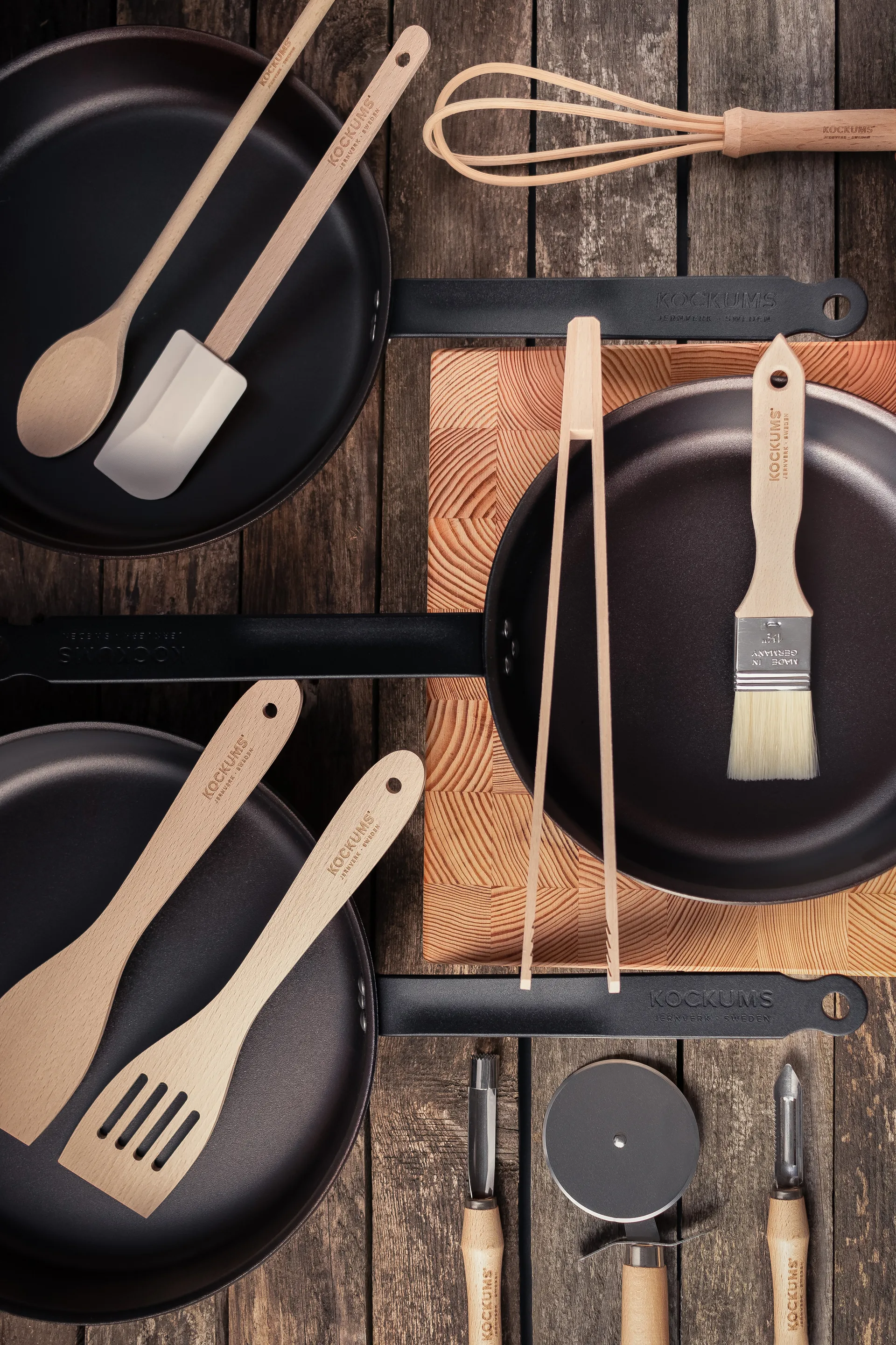 Kockums łyżka drewniana owalna 30 cm, Buk Kockums Jernverk