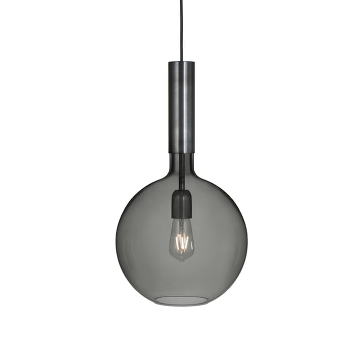 Lampa Rosdala - Szkło w kolorze dymnym, stal, duży - Konsthantverk