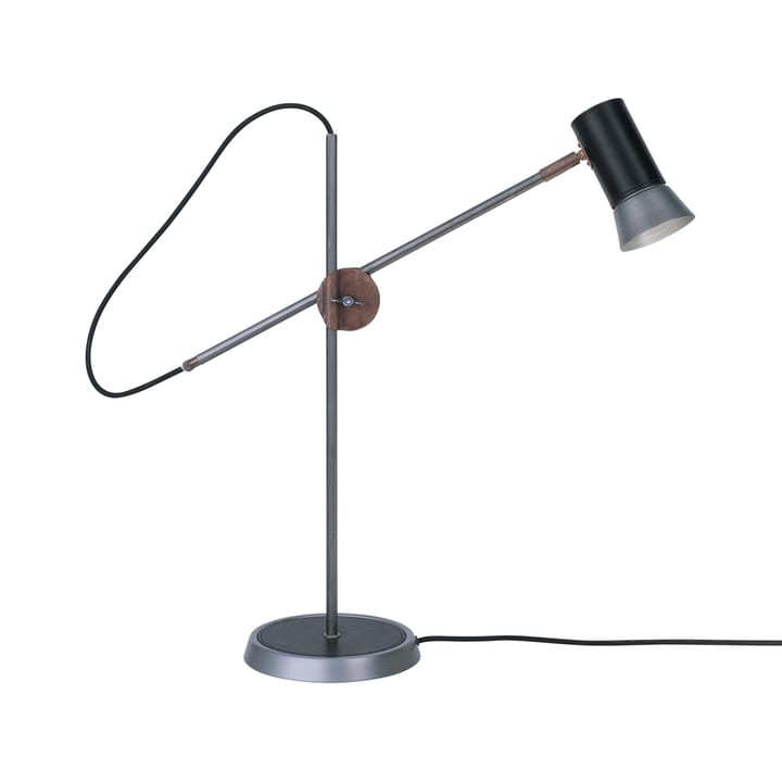 Lampa stołowa Kusk - żelazny/czarna skóra - Konsthantverk