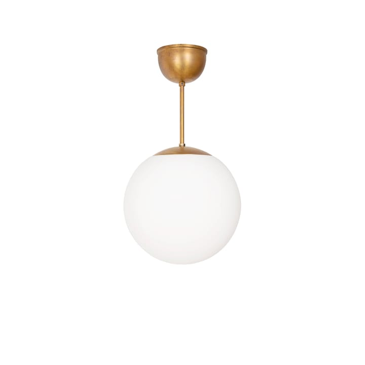 Lampa wisząca Funkis Glob, Biała matowa mosiądz Ø25 cm Konsthantverk
