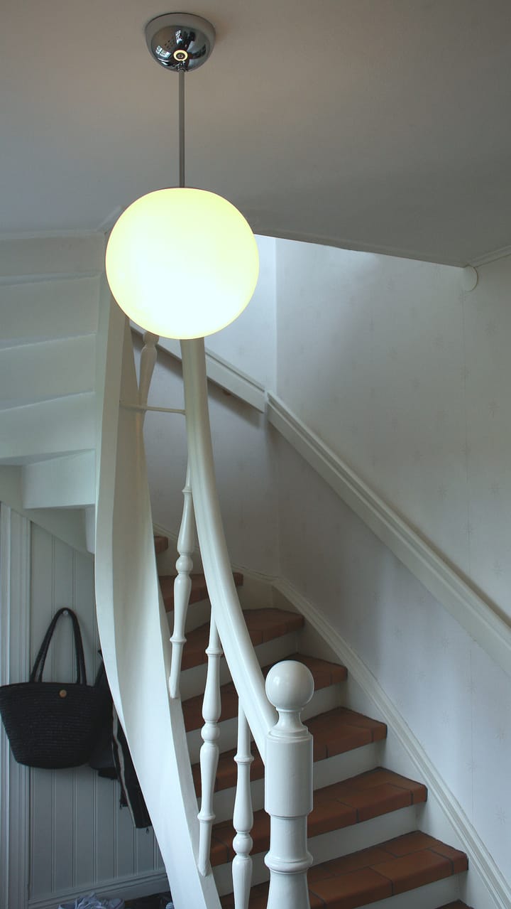 Lampa wisząca Funkis Glob - White-chrome Ø25 cm - Konsthantverk