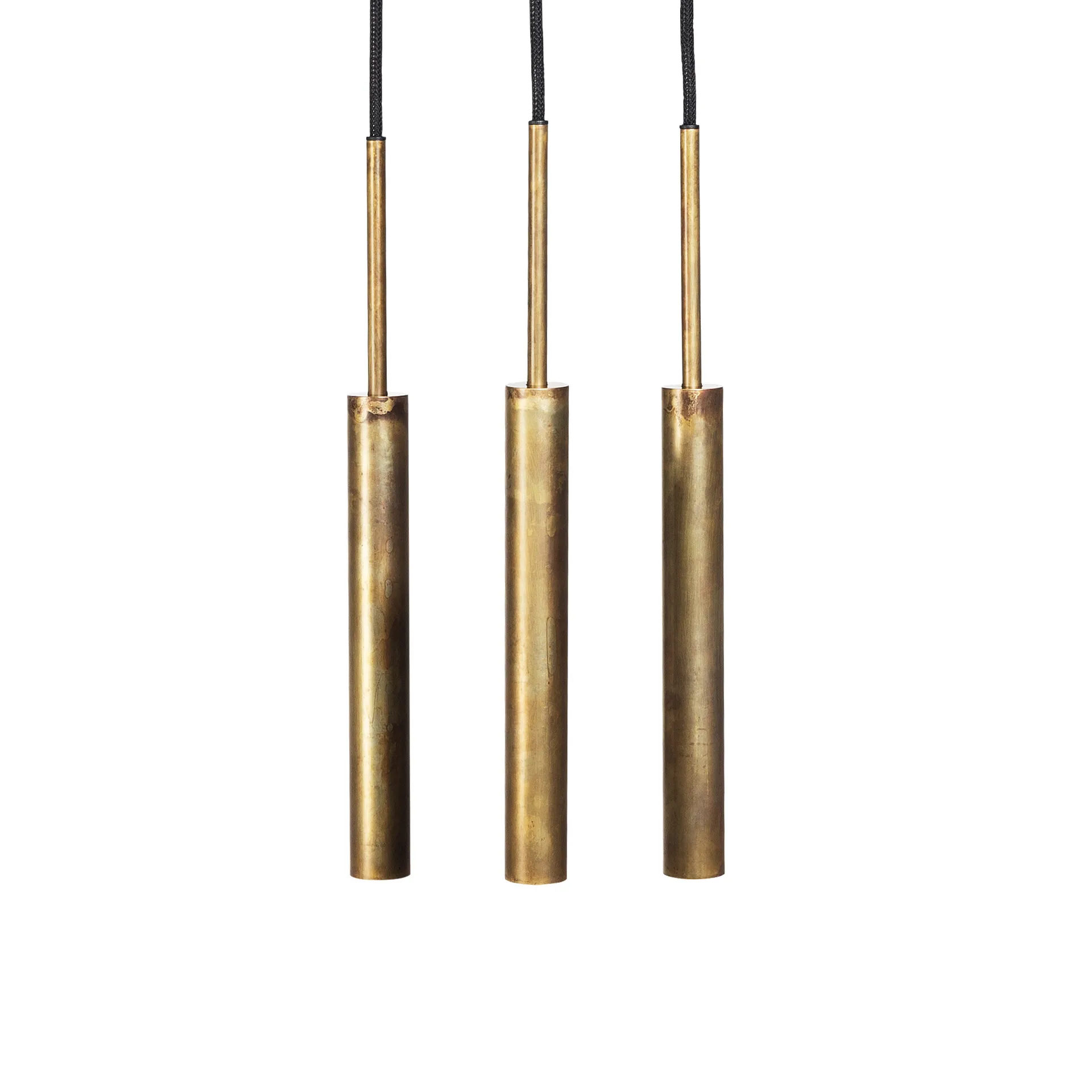 Stav Lampa wisząca 3 prostokątna płyta sufitowa, Mosiądz surowy Konsthantverk