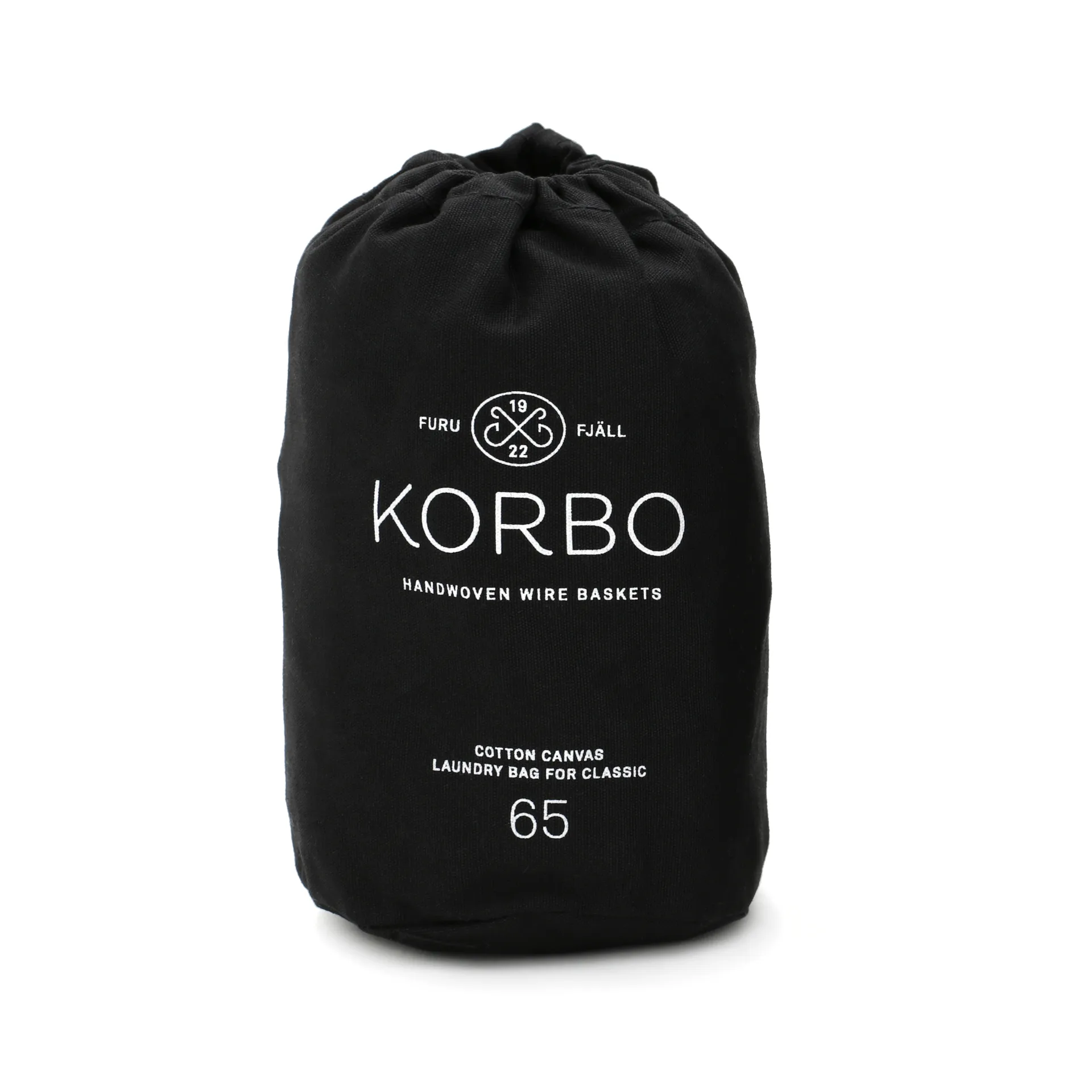 Worek na pranie do kosza Korbo, czarny 65 l KORBO