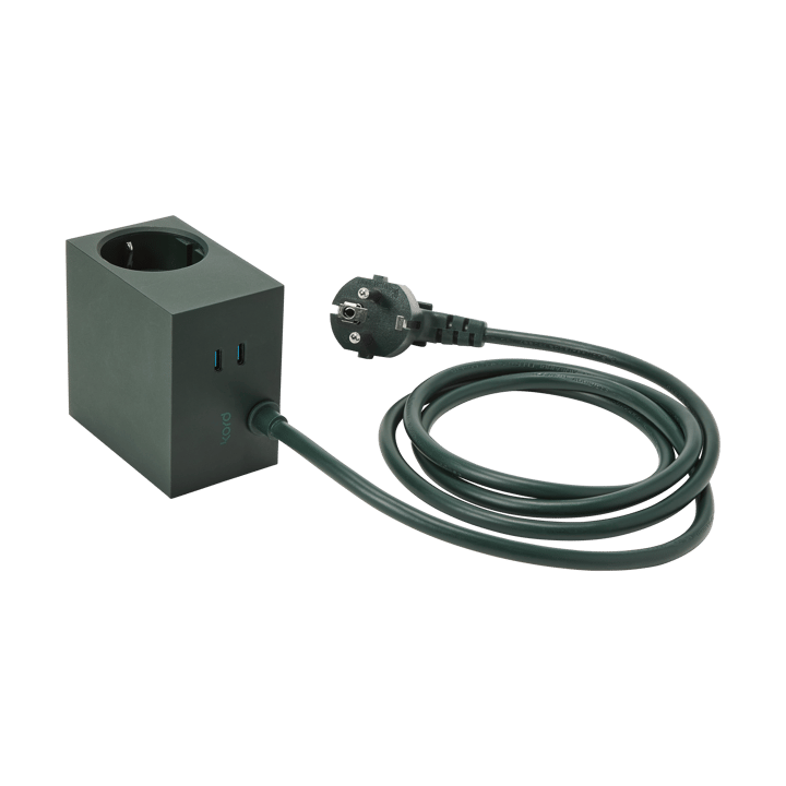 Cuboid+ przedłużacz USB-C 30W 2 m, Dark Green Kord