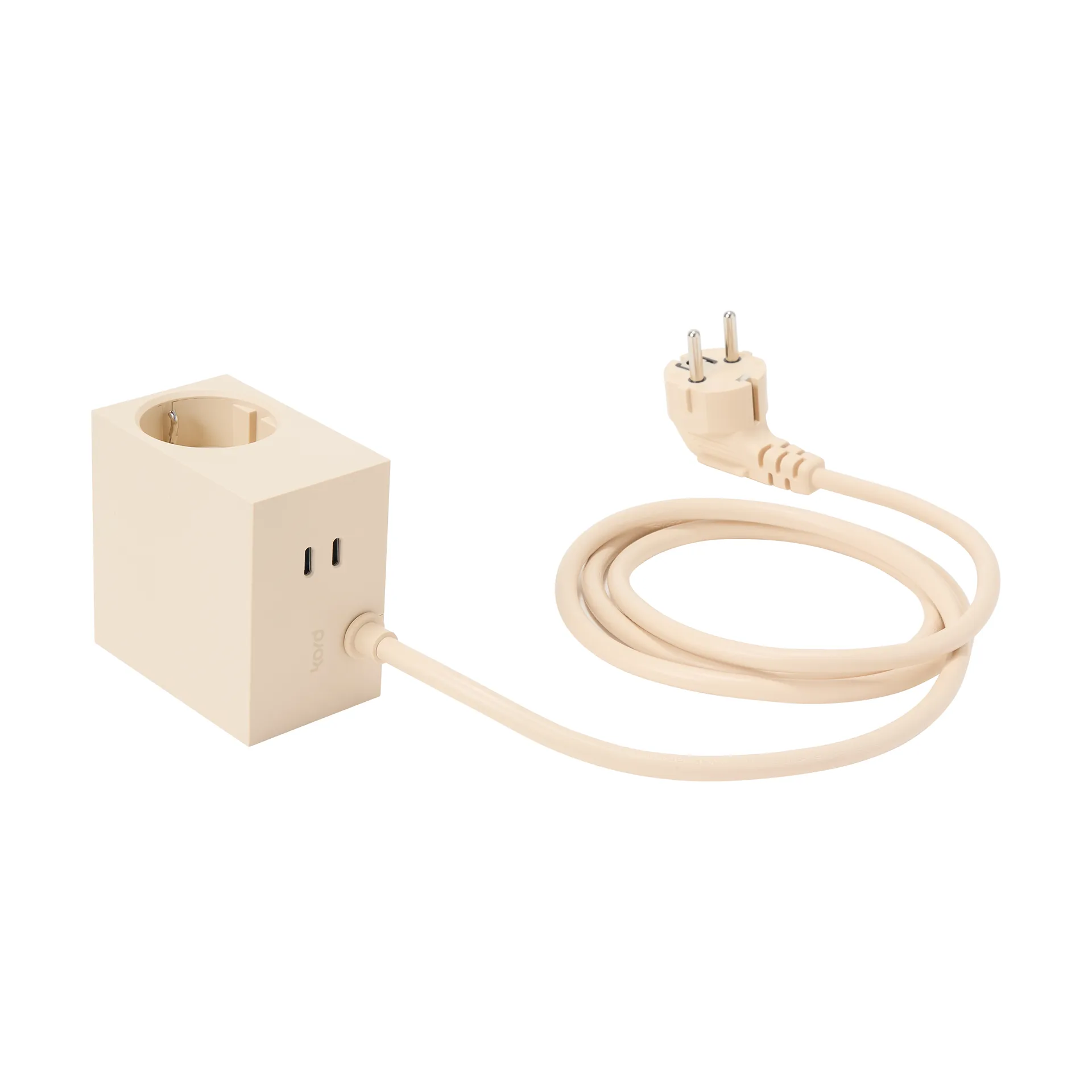 Cuboid+ przedłużacz USB-C 30W 2 m, Pearled Ivory Kord