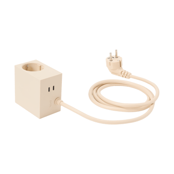 Cuboid+ przedłużacz USB-C 30W 2 m - Pearled Ivory - Kord