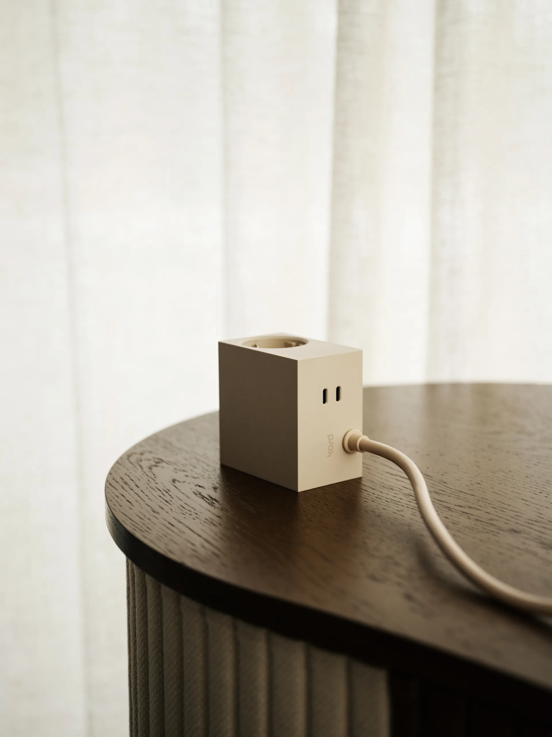 Cuboid+ przedłużacz USB-C 30W 2 m, Pearled Ivory Kord