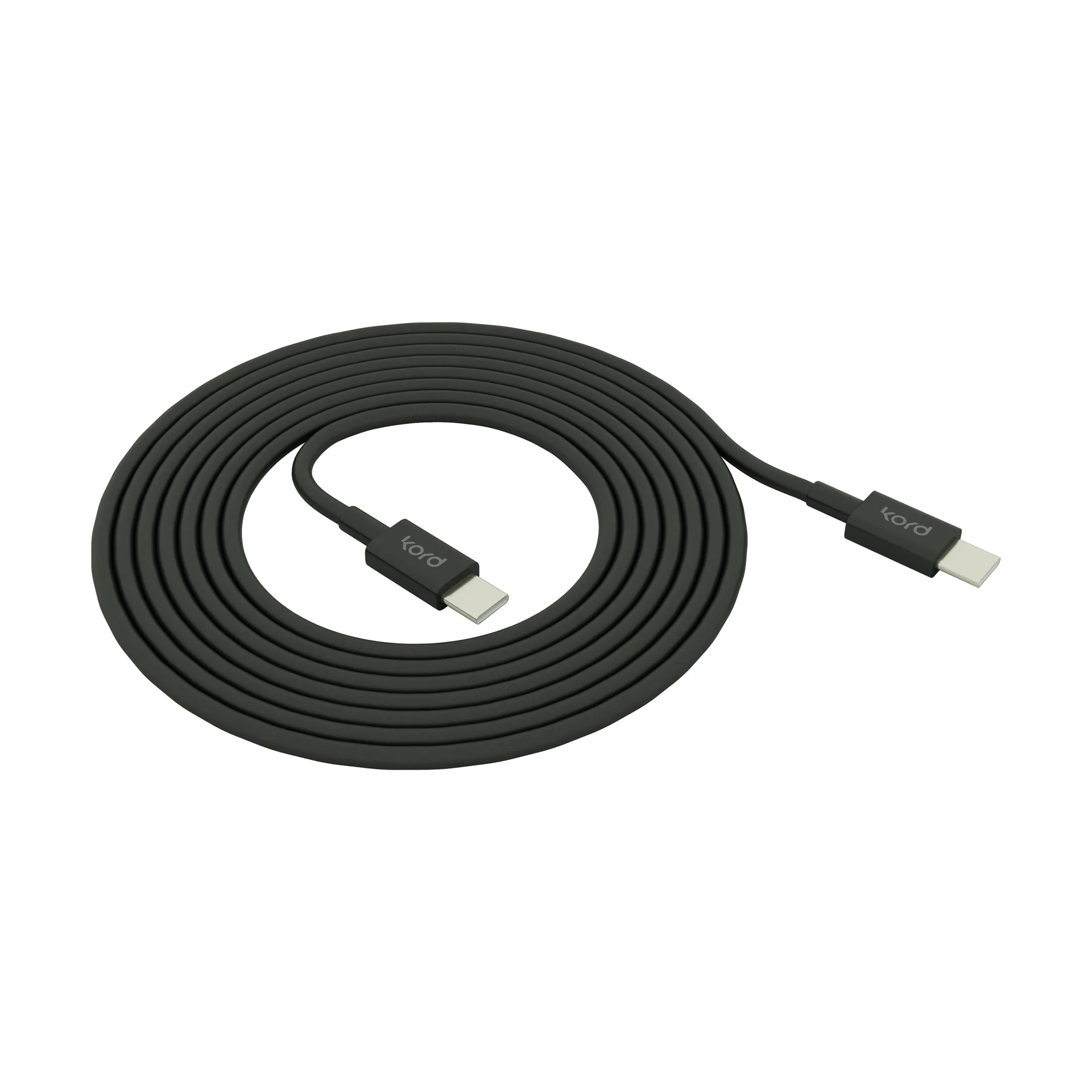Kord USB-C do USB-C kabel do ładowania 1,8 m, Black Kord