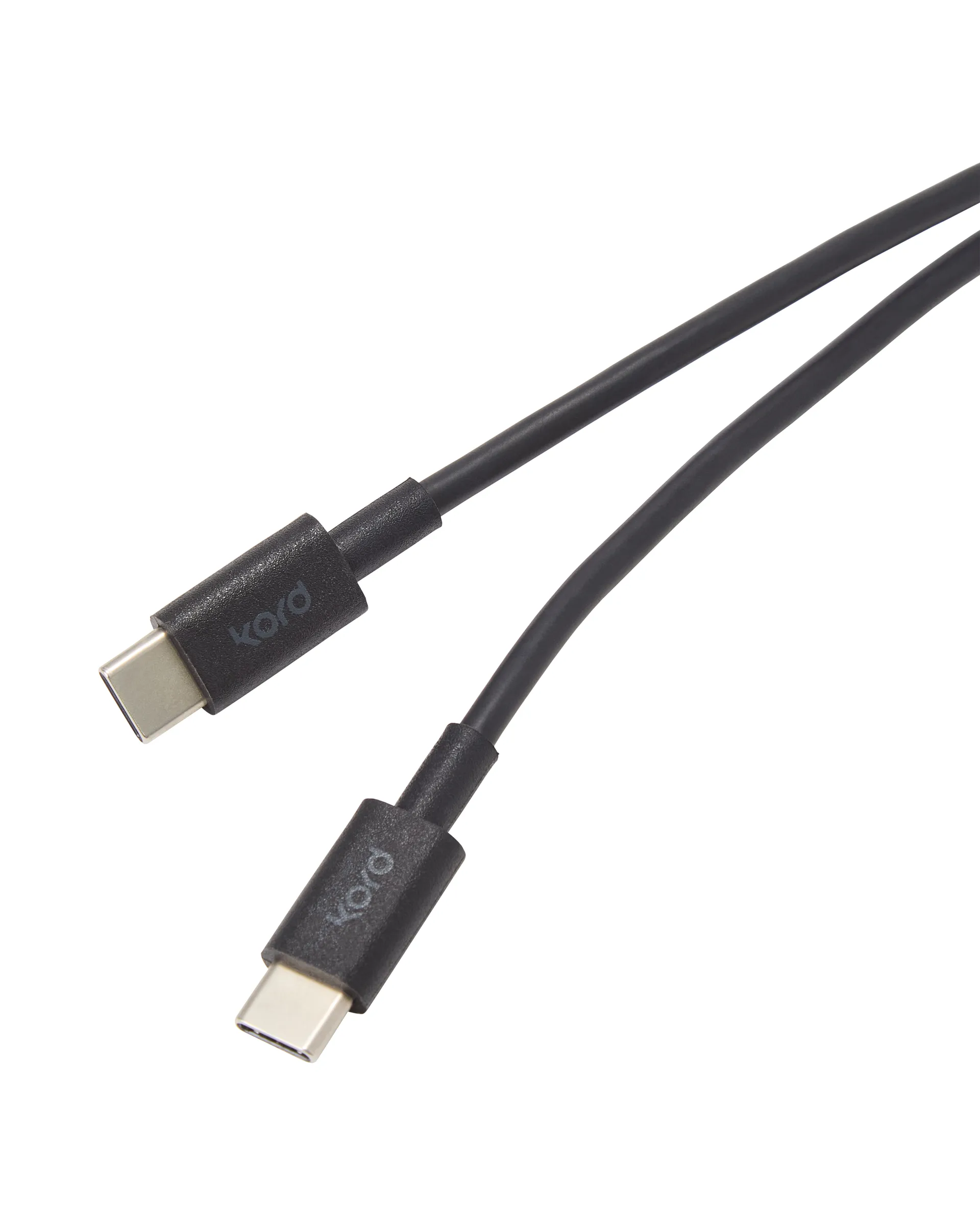 Kord USB-C do USB-C kabel do ładowania 1,8 m, Black Kord