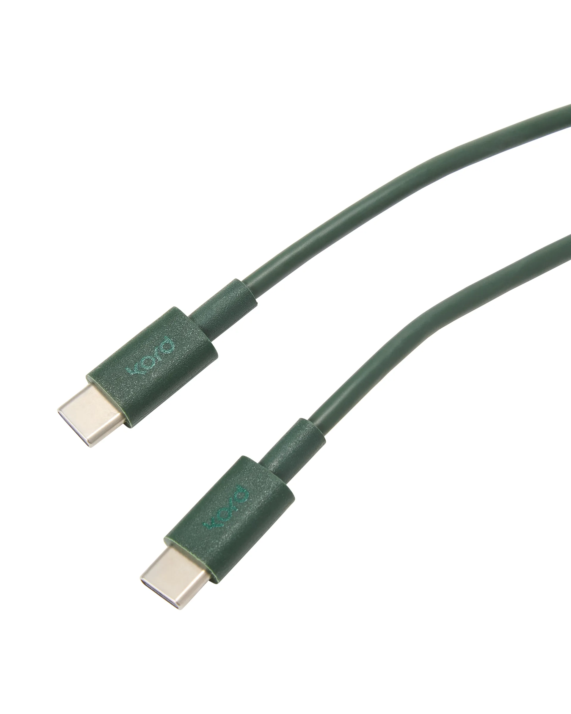 Kord USB-C do USB-C kabel do ładowania 1,8 m, Dark Green Kord