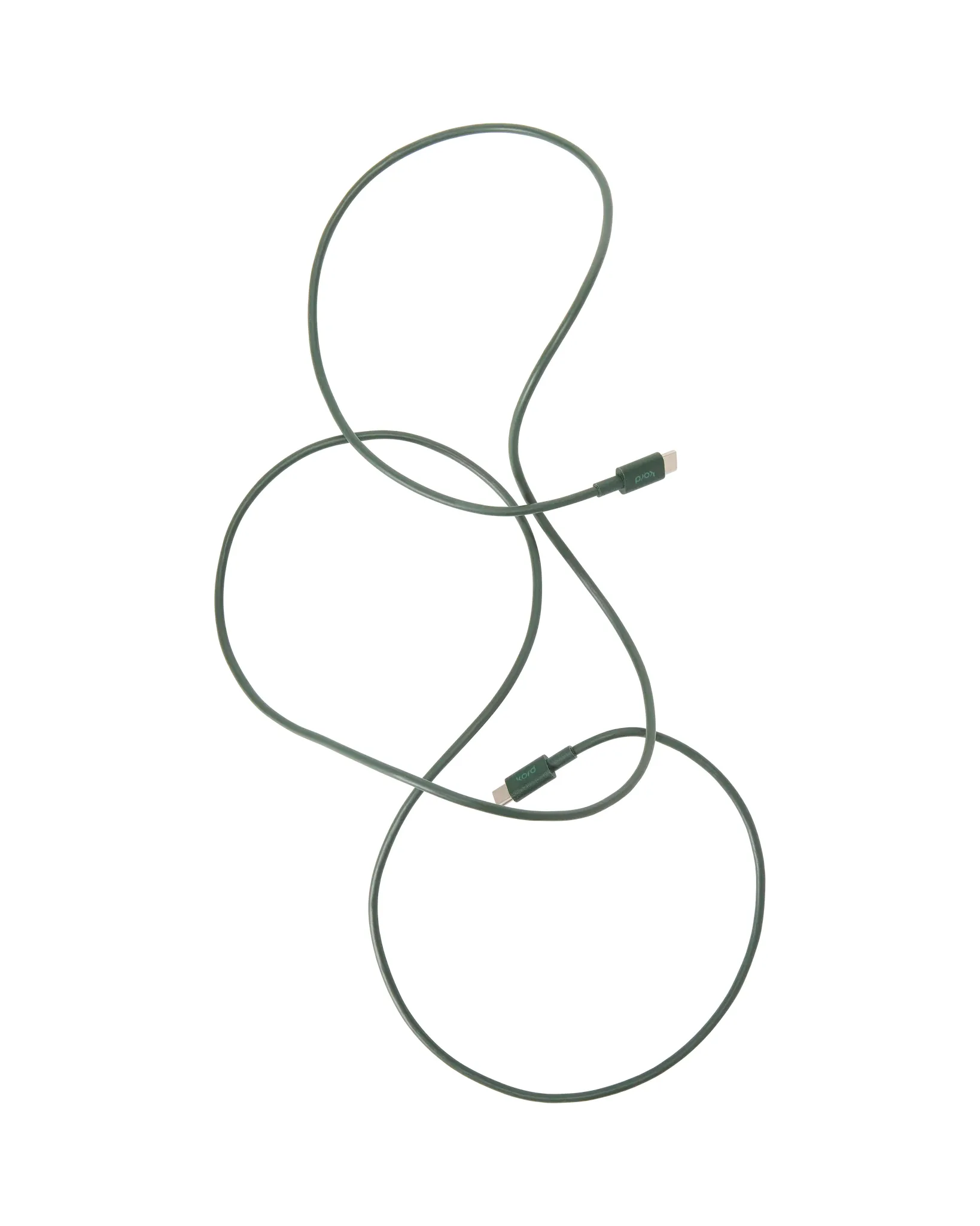 Kord USB-C do USB-C kabel do ładowania 1,8 m, Dark Green Kord
