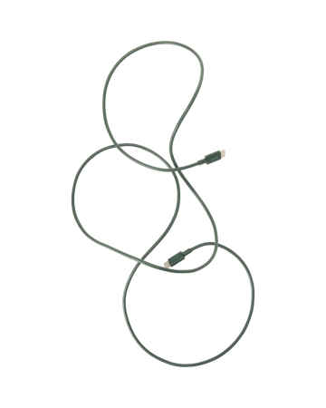 Kord USB-C do USB-C kabel do ładowania 1,8 m - Dark Green - Kord