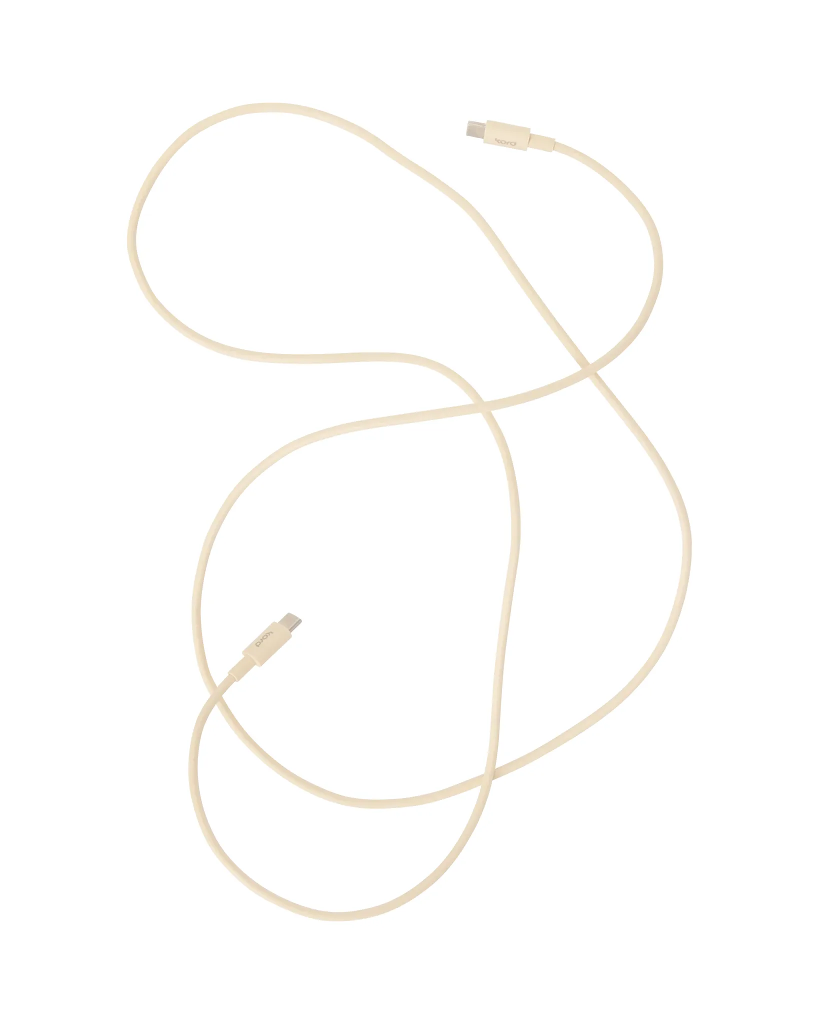 Kord USB-C do USB-C kabel do ładowania 1,8 m, Pearled Ivory Kord