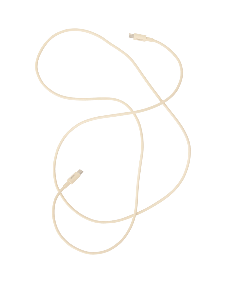 Kord USB-C do USB-C kabel do ładowania 1,8 m, Pearled Ivory Kord
