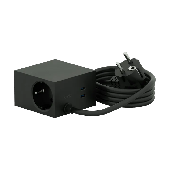 Listwa zasilająca Cuboid+ z portem USB-C 30W (2 m) - Black - Kord