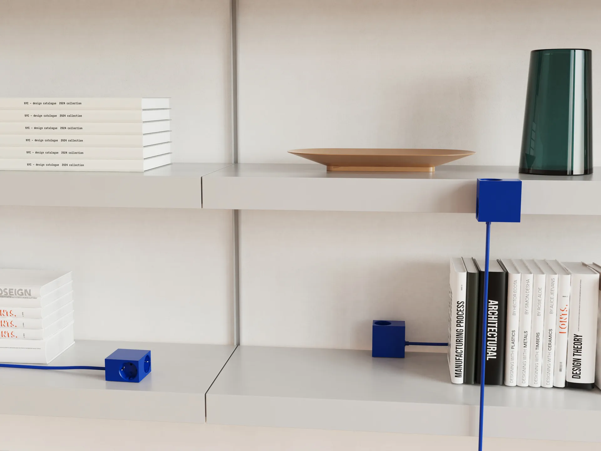 Listwa zasilająca Cuboid+ z portem USB-C 30W (2 m), Catalina Blue Kord