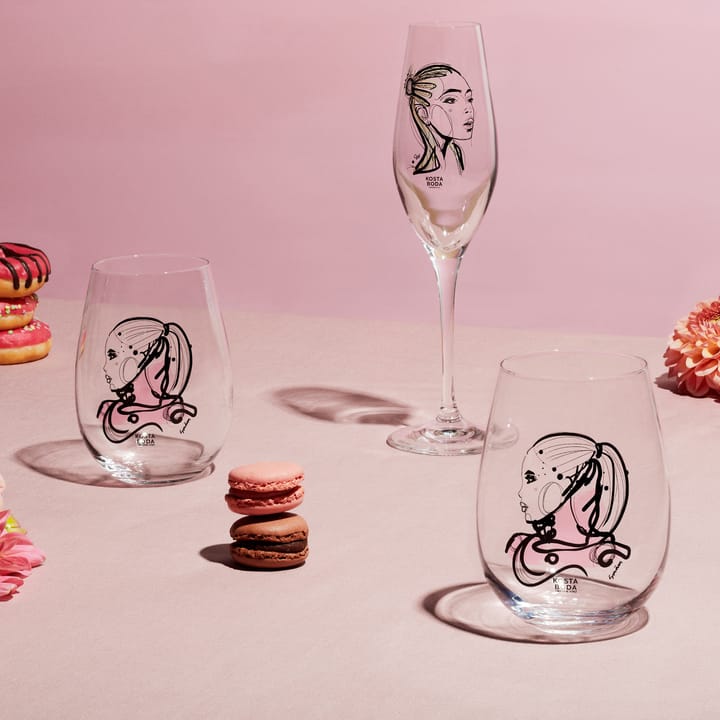 All about you - kieliszek do szampana 24 cl 2-pak, Forever Yours Kosta Boda