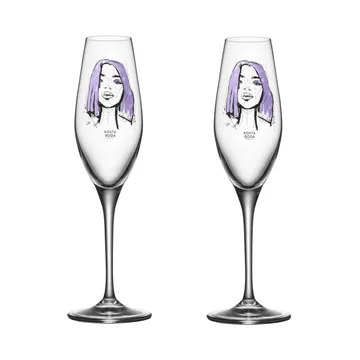 All about you kieliszki do szampana 240 ml, 2‑pak - Forever Mine - Kosta Boda