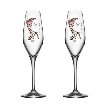 All about you kieliszki do szampana 240 ml, 2‑pak - Forever Yours - Kosta Boda