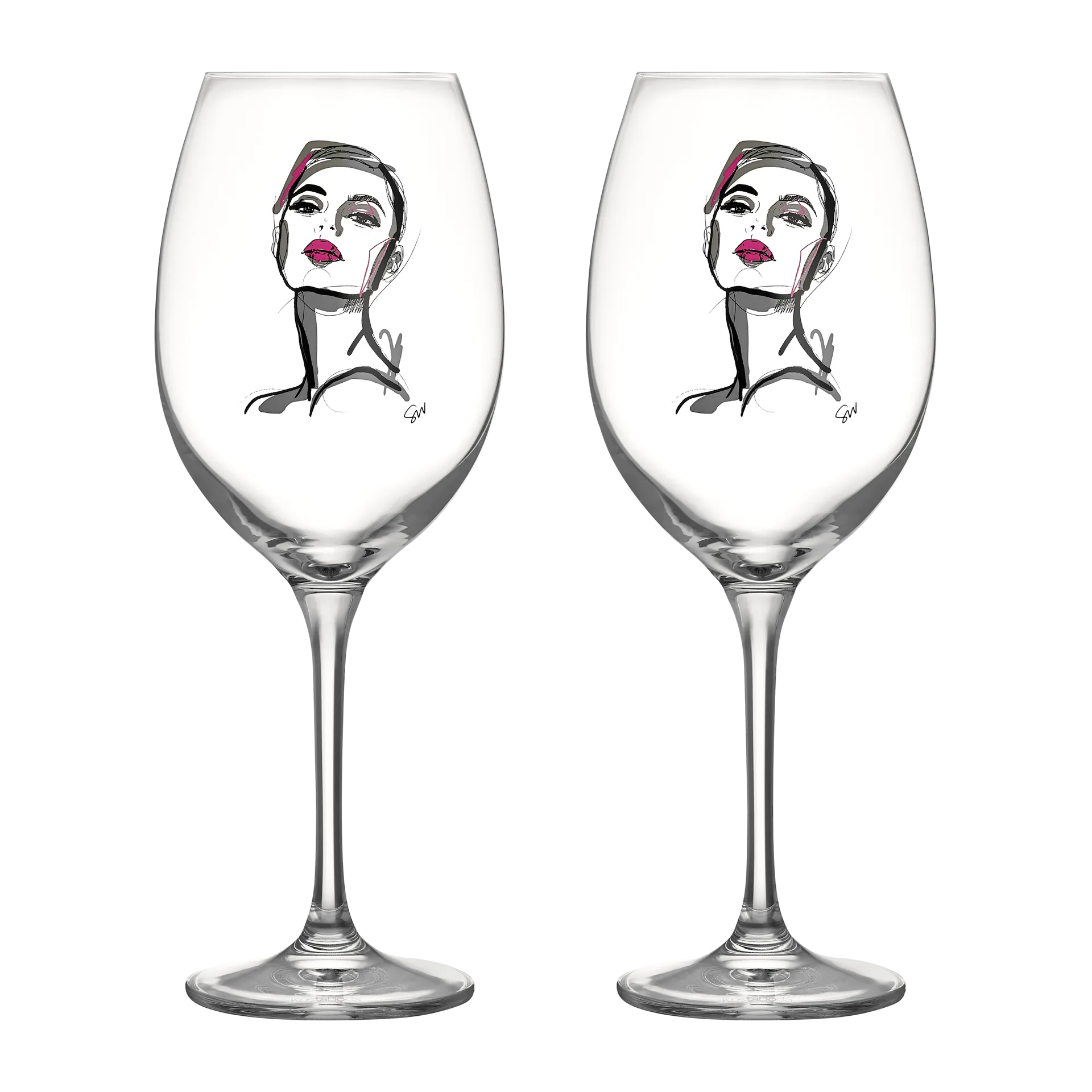 All about you kieliszki do wina 520 ml, 2‑pak, Hold you Kosta Boda