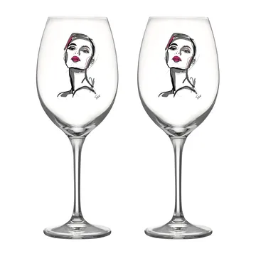 All about you kieliszki do wina 520 ml, 2‑pak - Hold you - Kosta Boda