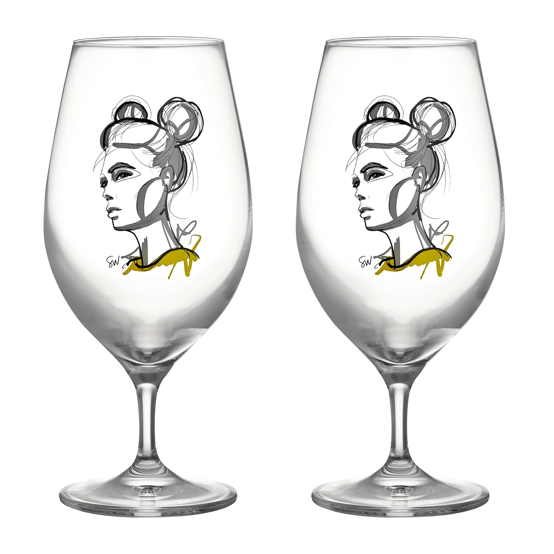 All about you szklanki do piwa 400 ml, zestaw 2 sztuk, Cheers to you Kosta Boda
