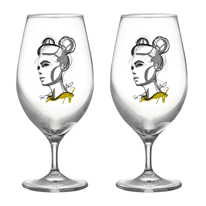 All about you szklanki do piwa 400 ml, zestaw 2 sztuk - Cheers to you - Kosta Boda