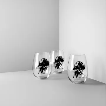 All about you szklanki do whisky 570 ml, 2‑pak - love him (szary) - Kosta Boda