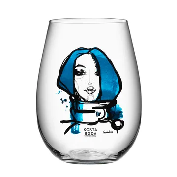 All about you szklanki do whisky 570 ml, 2‑pak - miss you (niebieski) - Kosta Boda