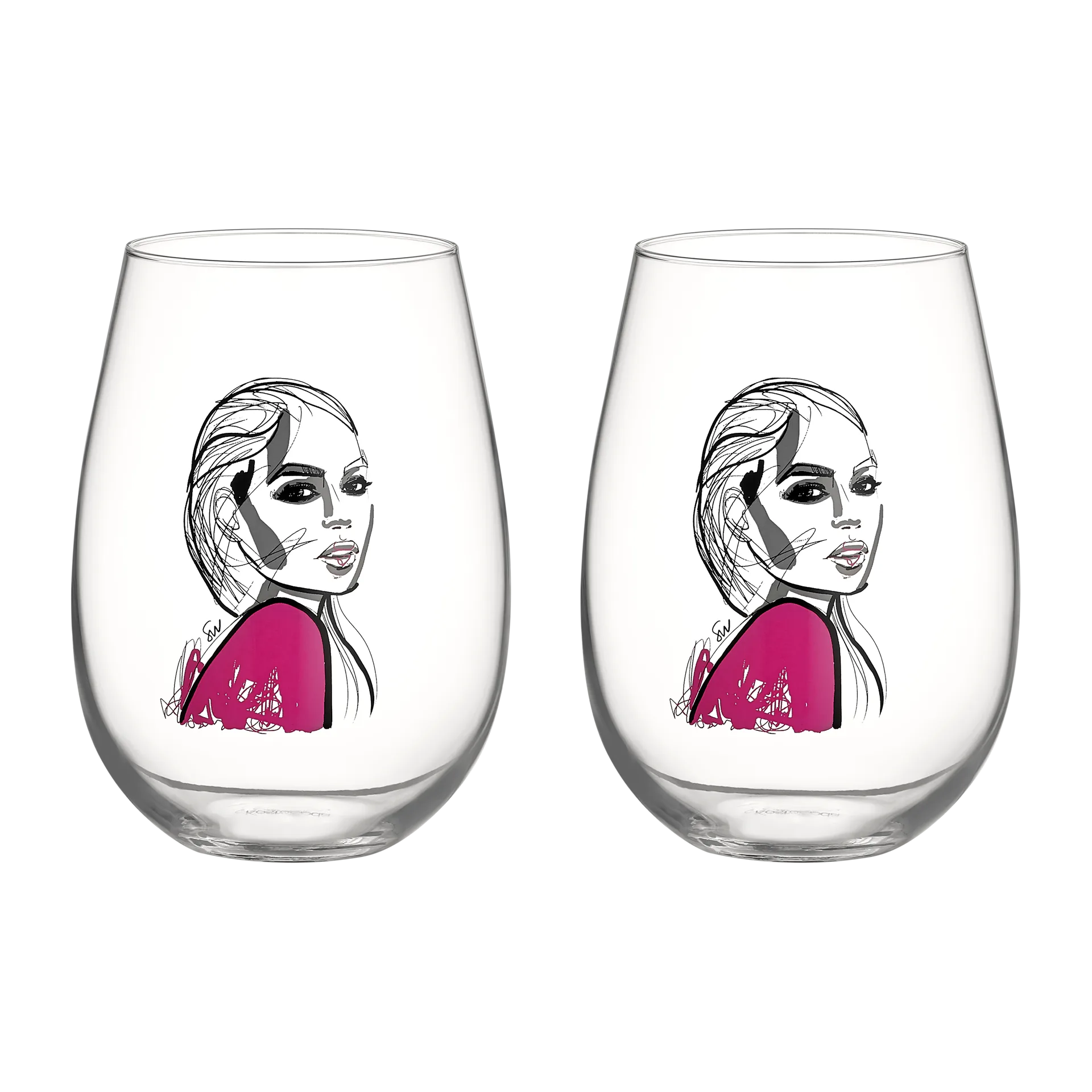 All about you szklanki do whisky 570 ml, 2‑pak, Next to you Kosta Boda