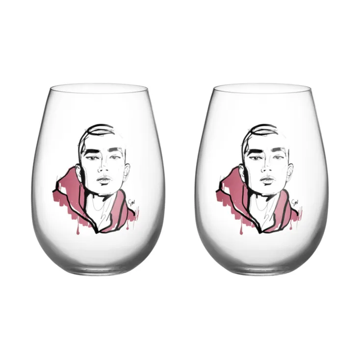 All about you szklanki typu tumbler 570 ml, 2‑pak, Close to him Kosta Boda