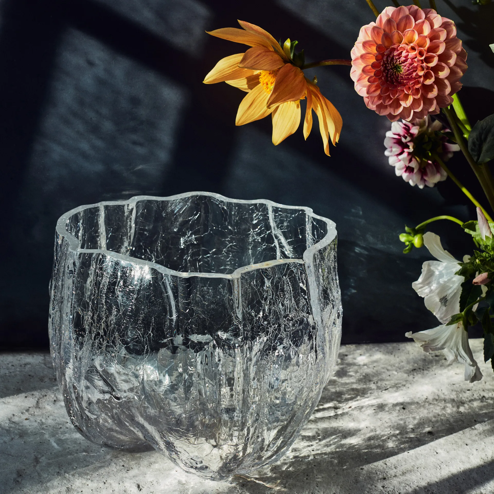 Crackle - duża misa, Przezroczysty Kosta Boda