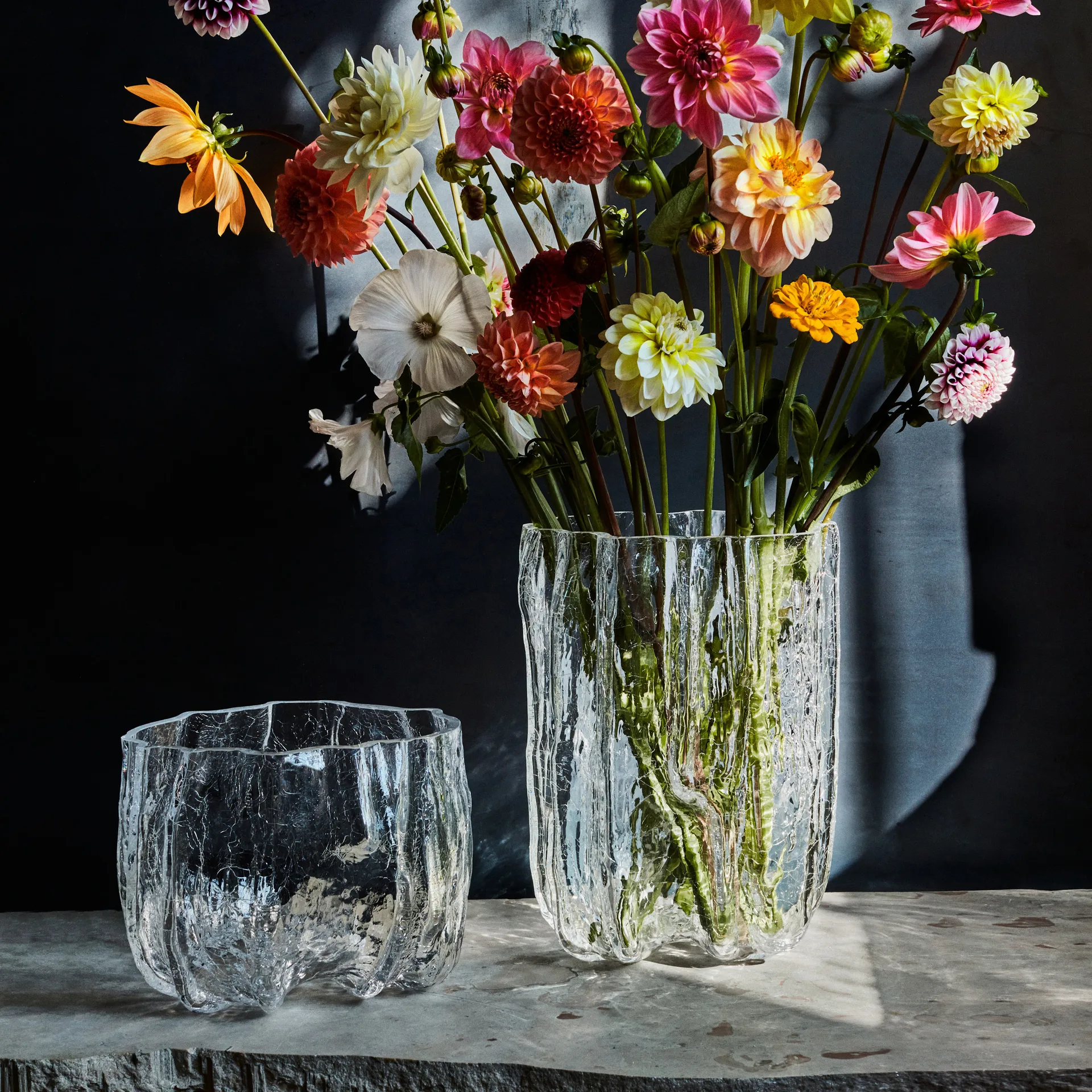 Crackle - duża misa, Przezroczysty Kosta Boda