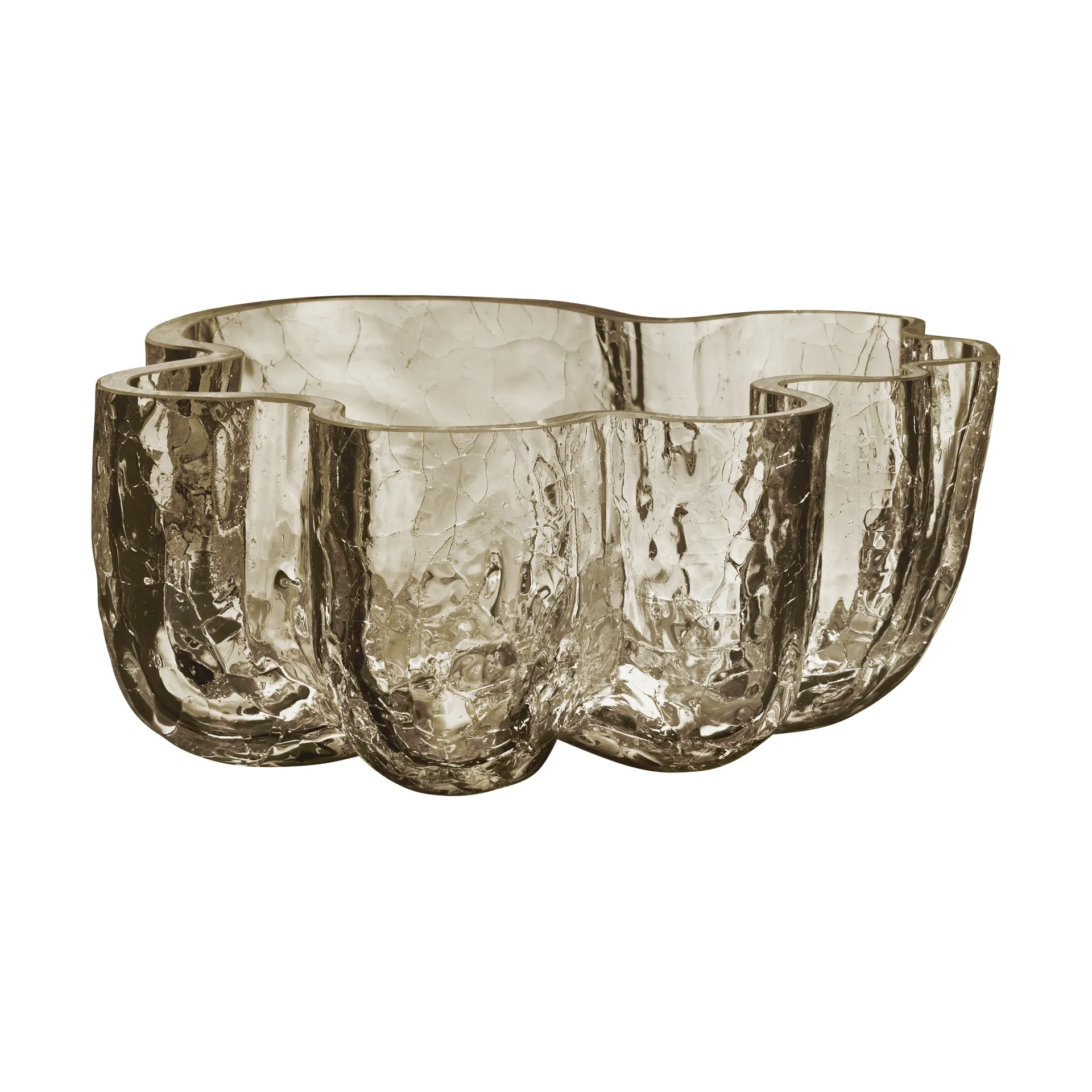 Crackle misa 10,5 cm, Taupe Kosta Boda