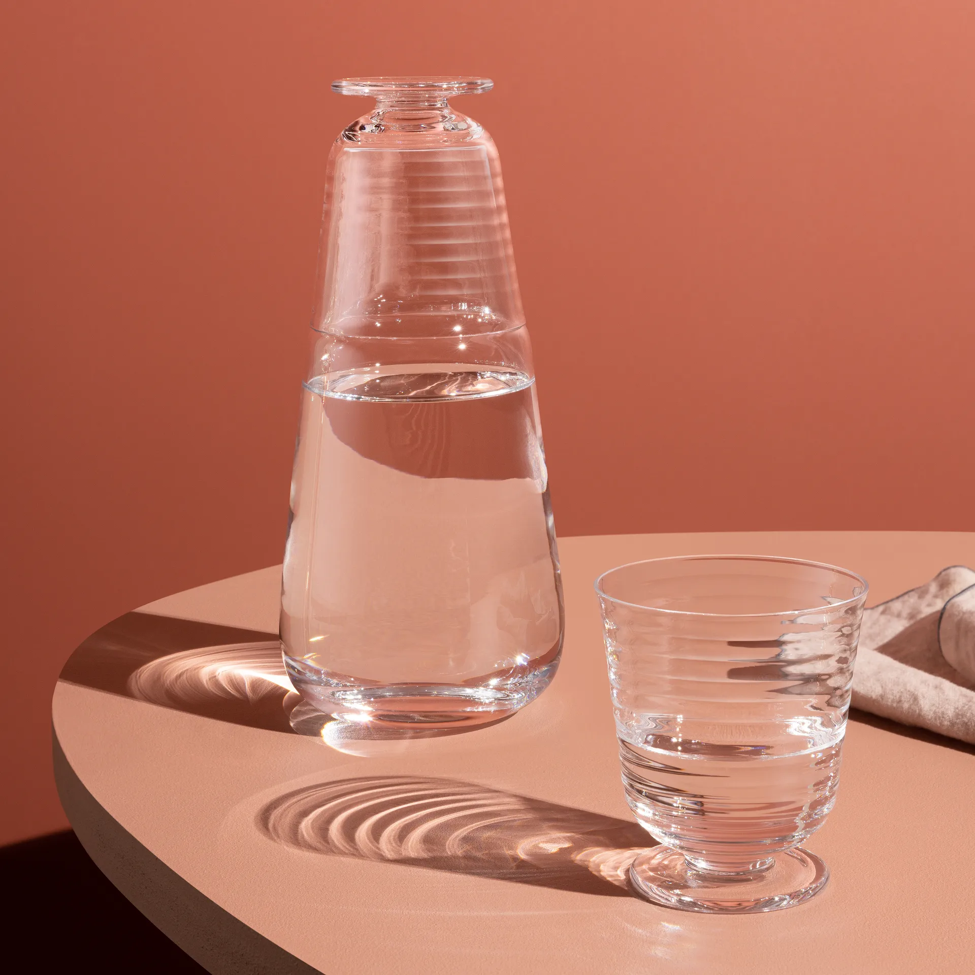 Karafka Viva ze szklanką, Przezroczysty Kosta Boda