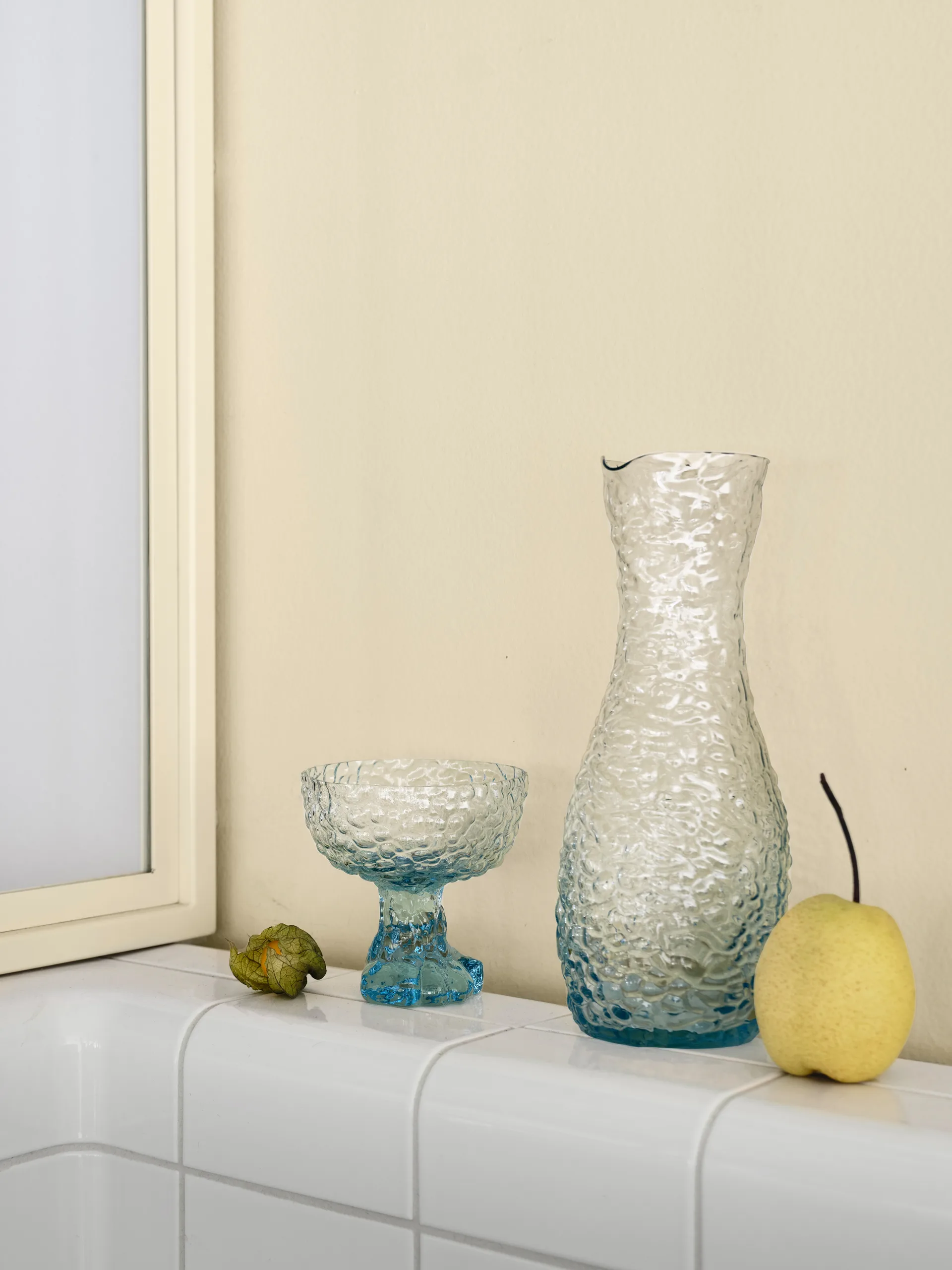 Kieliszek do szampana Moss coupe 350 ml, Szklane naczynie okrągłe Kosta Boda