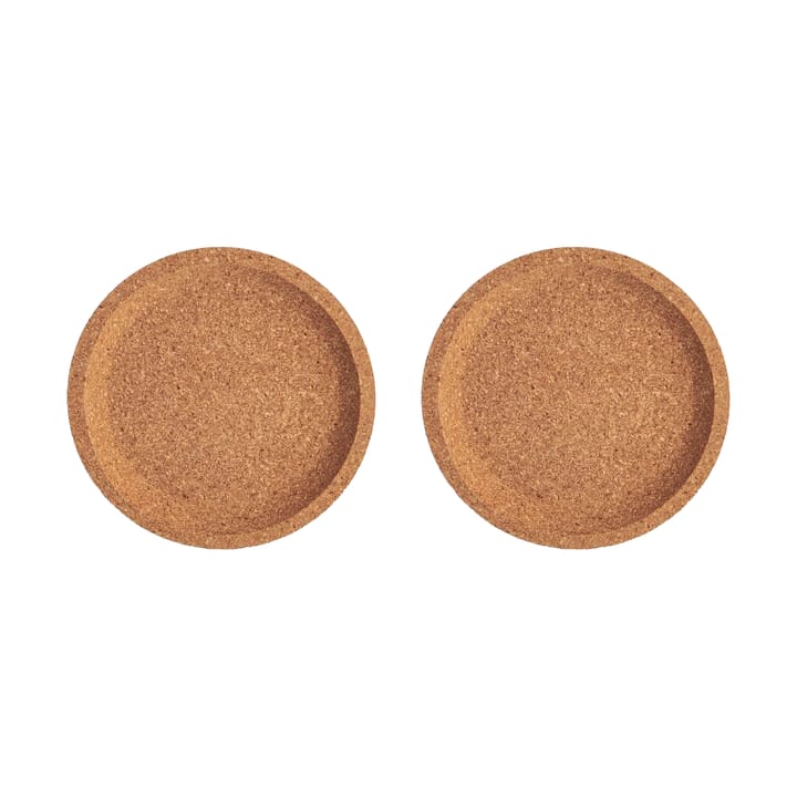 Korkowe podkładki Viva Ø10,9 cm, 2-pak - Brązowy - Kosta Boda