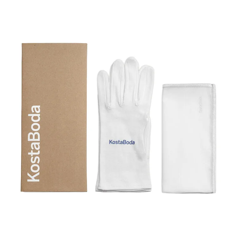 Kosta Boda glass care set box, Biały, medium Kosta Boda
