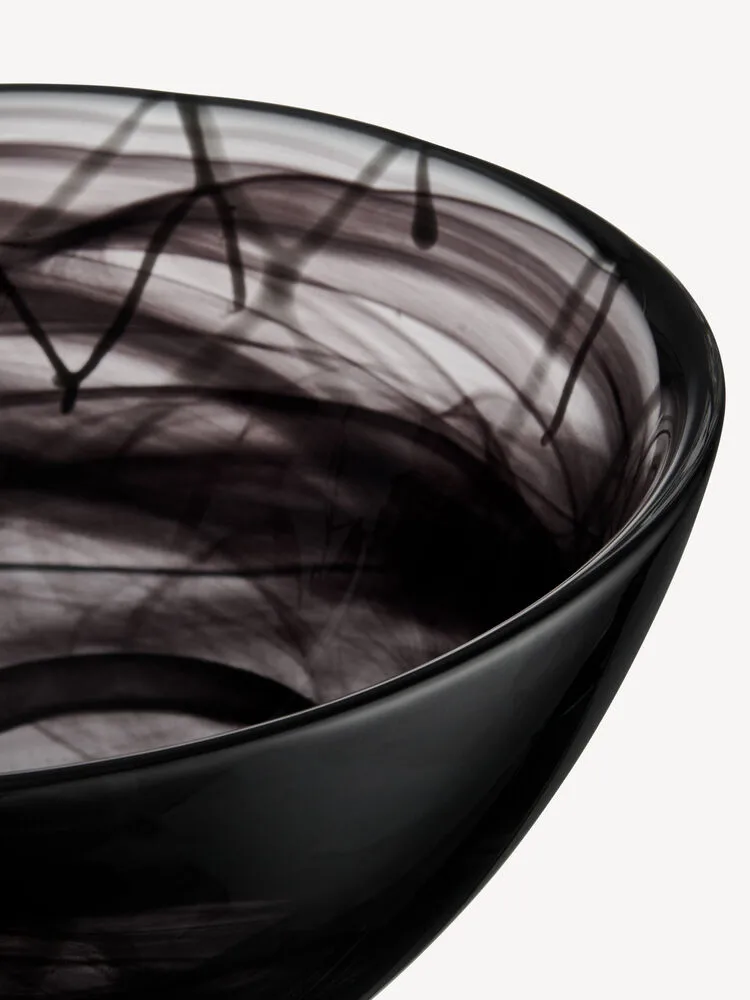 Miska Contrast 230 mm, Czarna Kosta Boda