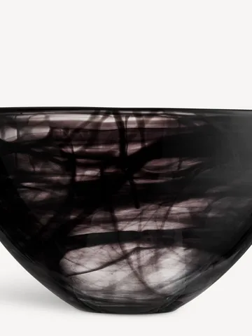 Miska Contrast 230 mm - Czarna - Kosta Boda