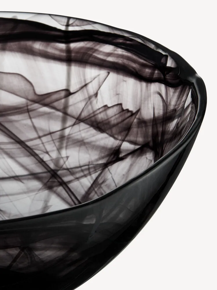 Miska Contrast 350 mm, Czarna Kosta Boda