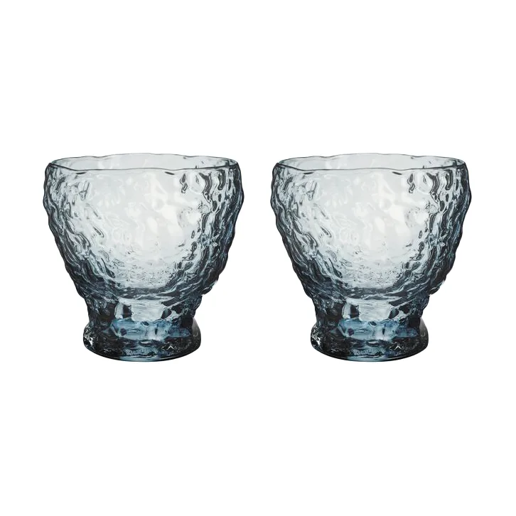 Moss tumbler, szklanki okrągłe 330 ml, zestaw 2 szt., Niebieska Kosta Boda