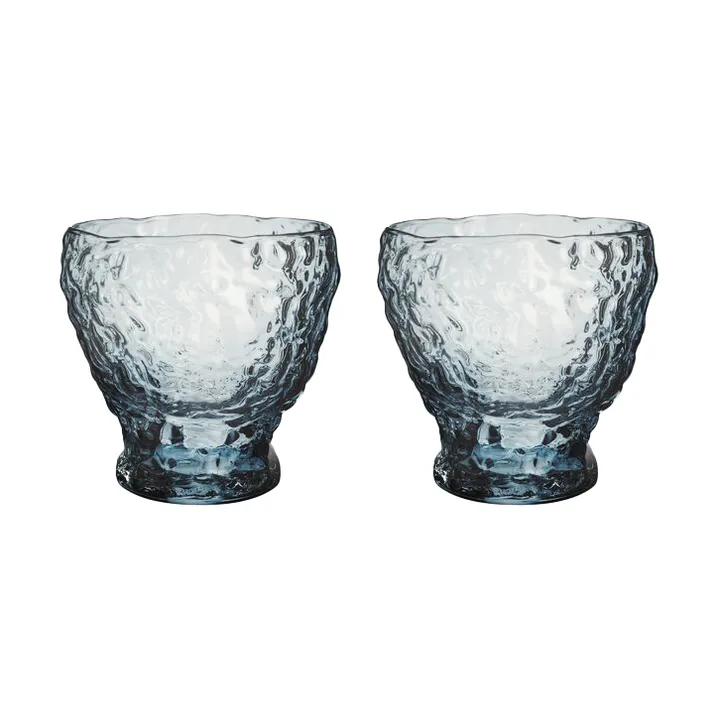 Moss tumbler, szklanki okrągłe 330 ml, zestaw 2 szt. - Niebieska - Kosta Boda