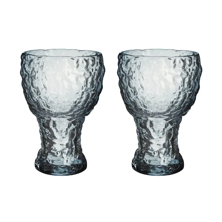 Moss wysoka szklanka highball okrągła 420 ml, zestaw 2 szt. - Niebieska - Kosta Boda