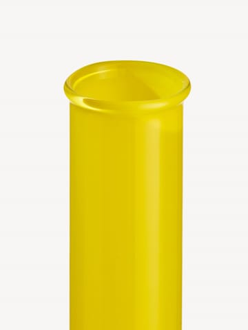 Okrągły butelkowy wazon Lab 31,5 cm - Żółty - Kosta Boda