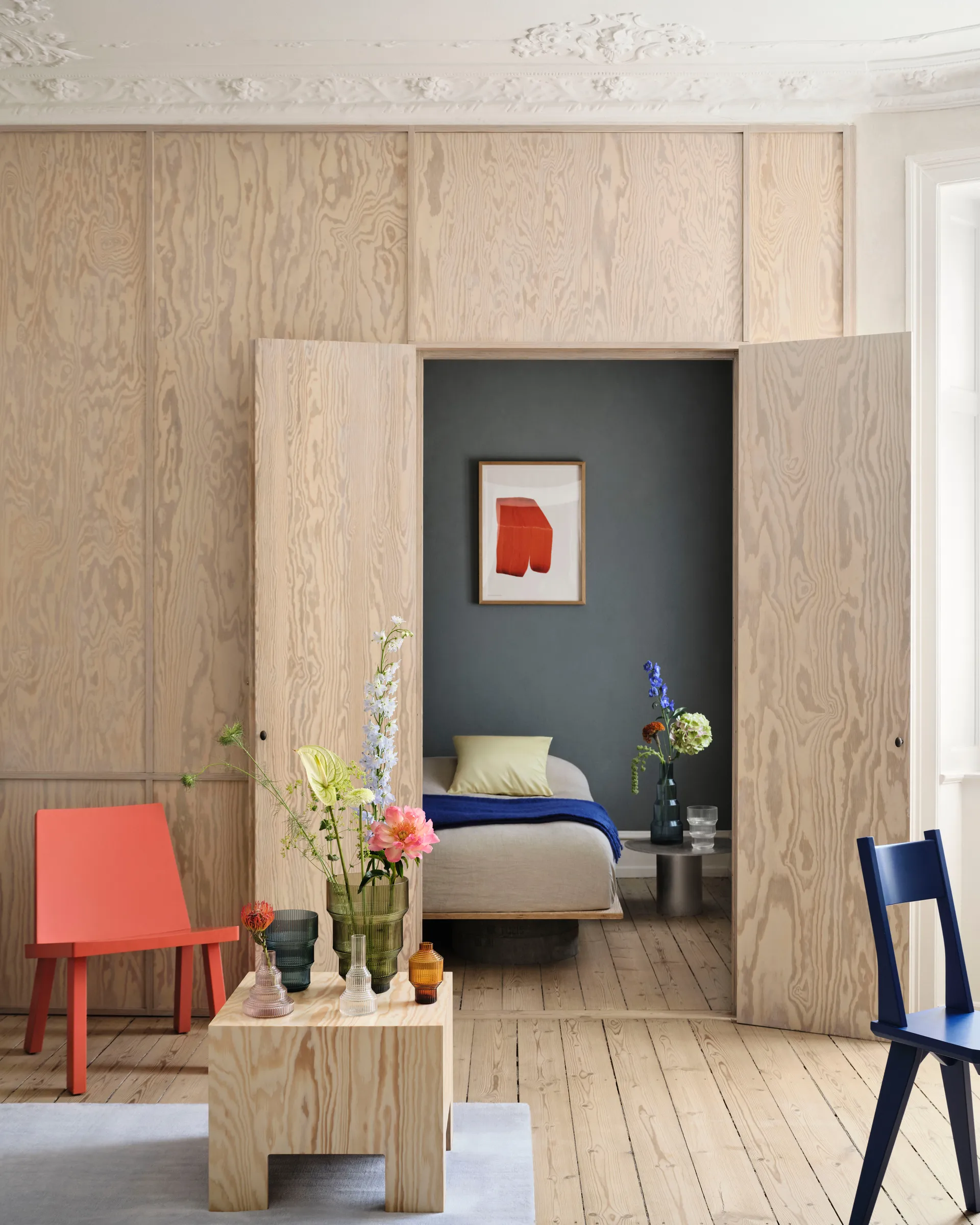 Pavilion wazon 259 mm, Zielony Kosta Boda