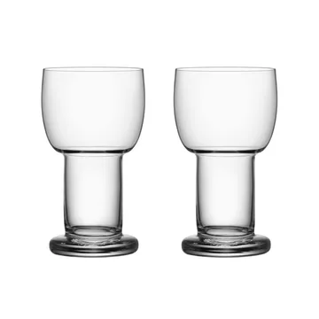 Picnic szklanki 320 ml, 2‑pak - Przezroczysty - Kosta Boda